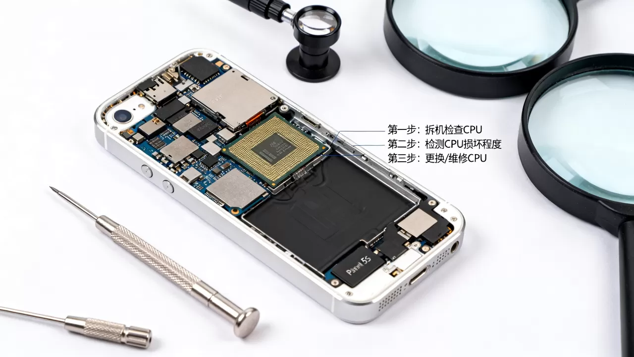 iphone5s cpu坏了怎么办？手机cpu损坏维修多少钱