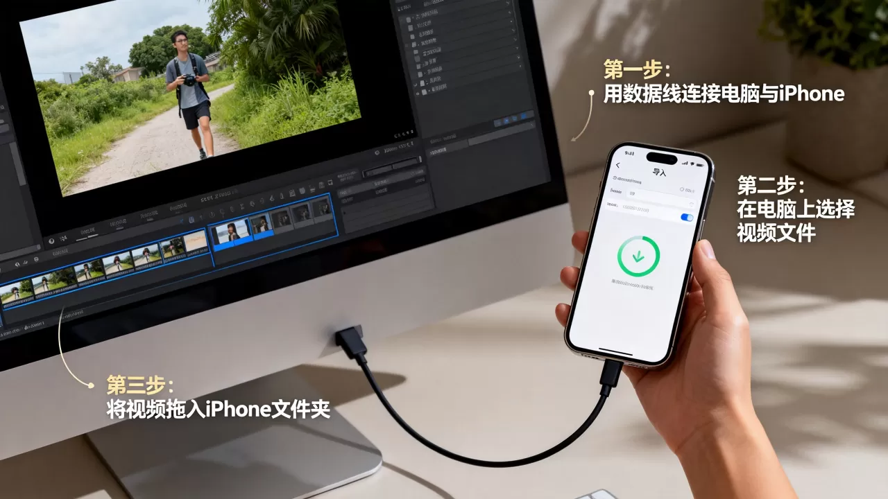 从电脑上传视频到iphone，iphone怎么导入电脑视频