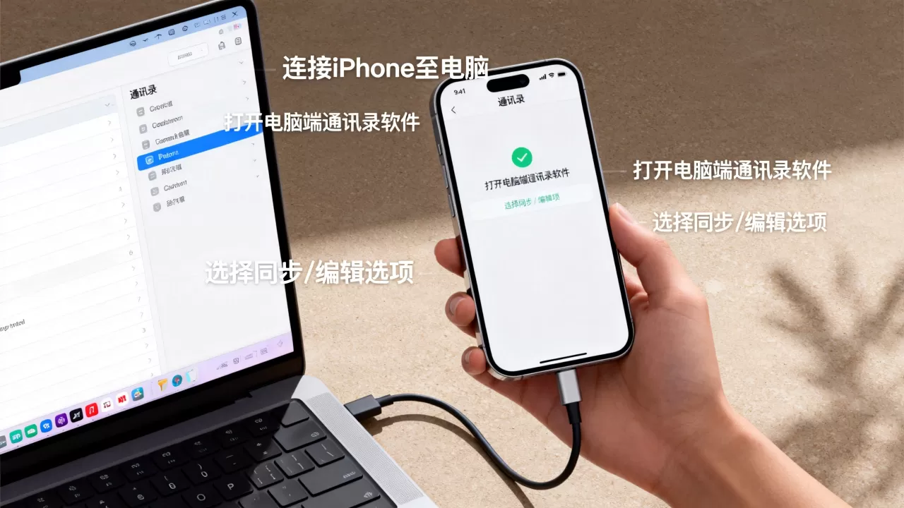 iphone通讯录怎么在电脑编辑，iphone通讯录电脑编辑
