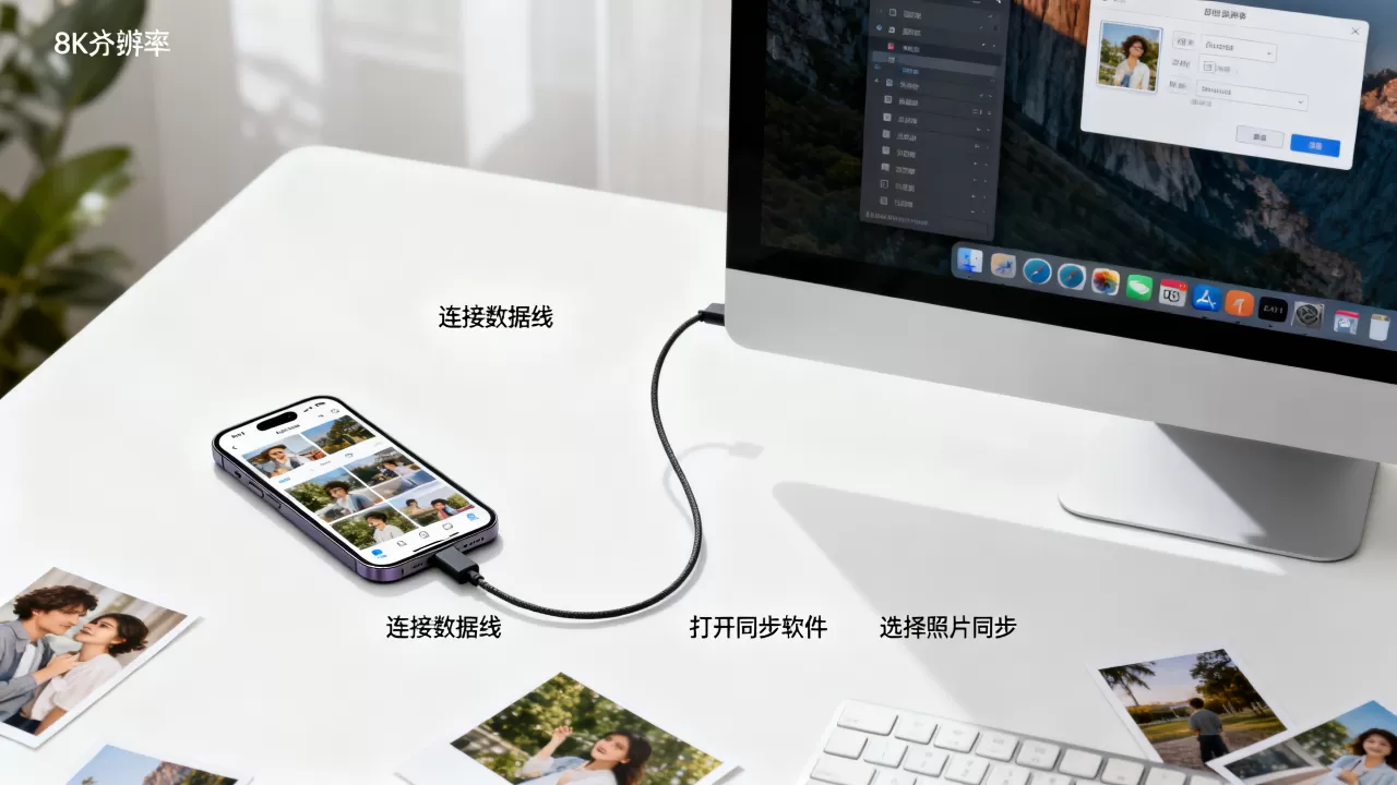 换电脑后如何同步iPhone照片？iPhone照片同步到电脑方法