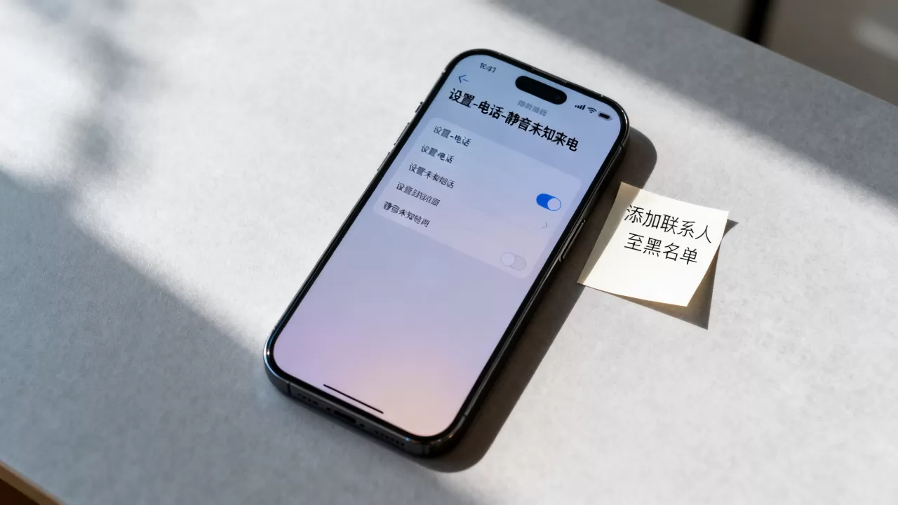iPhone不越狱怎么拦截骚扰电话，iphone骚扰拦截