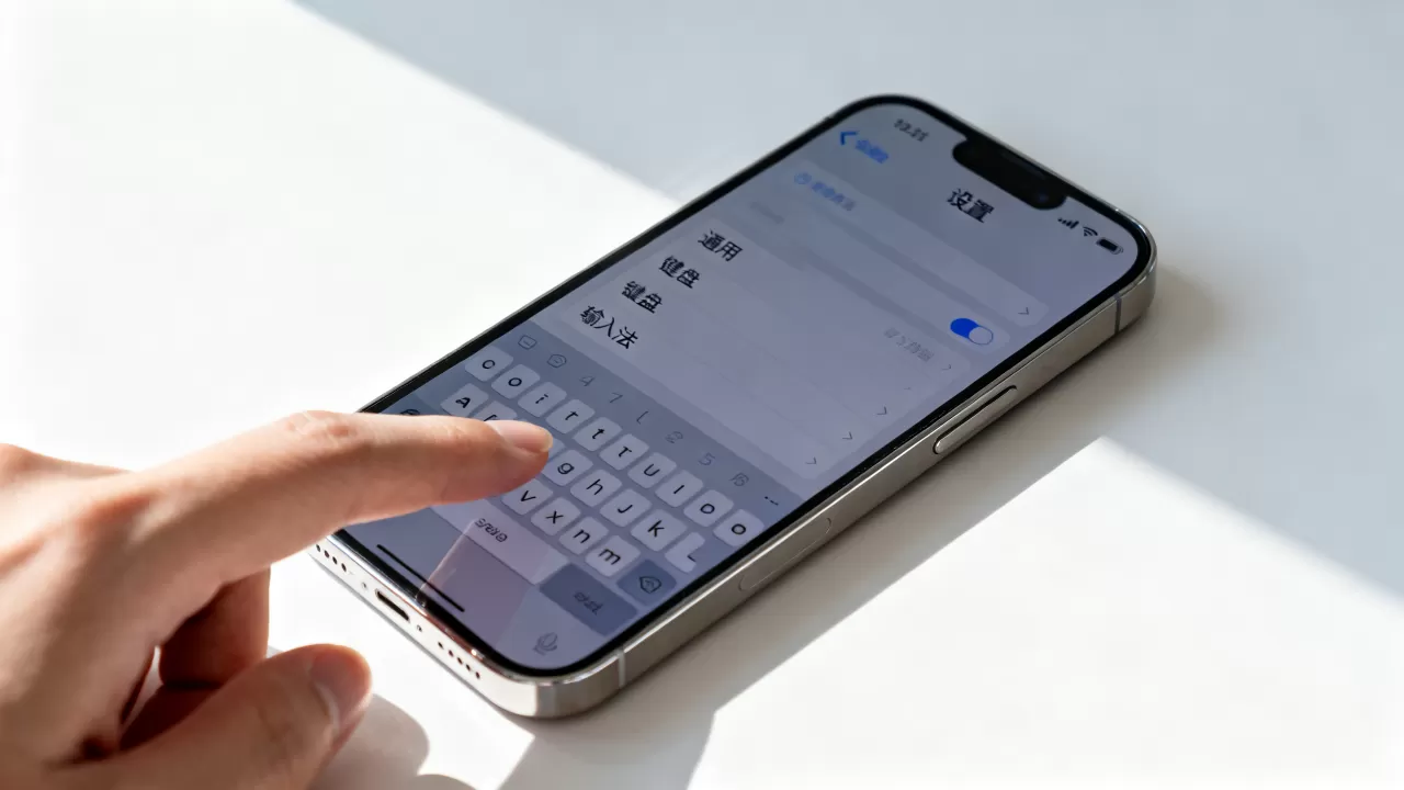 iphone触屏输入法怎么调，iphone触屏输入法
