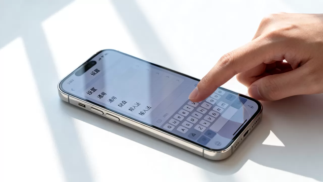 iphone触屏输入法怎么调，iphone触屏输入法