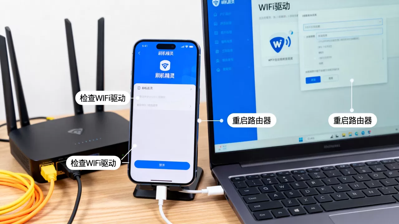 刷机精灵连不上WiFi怎么办,刷机精灵WiFi驱动 刷机精灵连不上WiFi怎么办,刷机精灵WiFi驱动