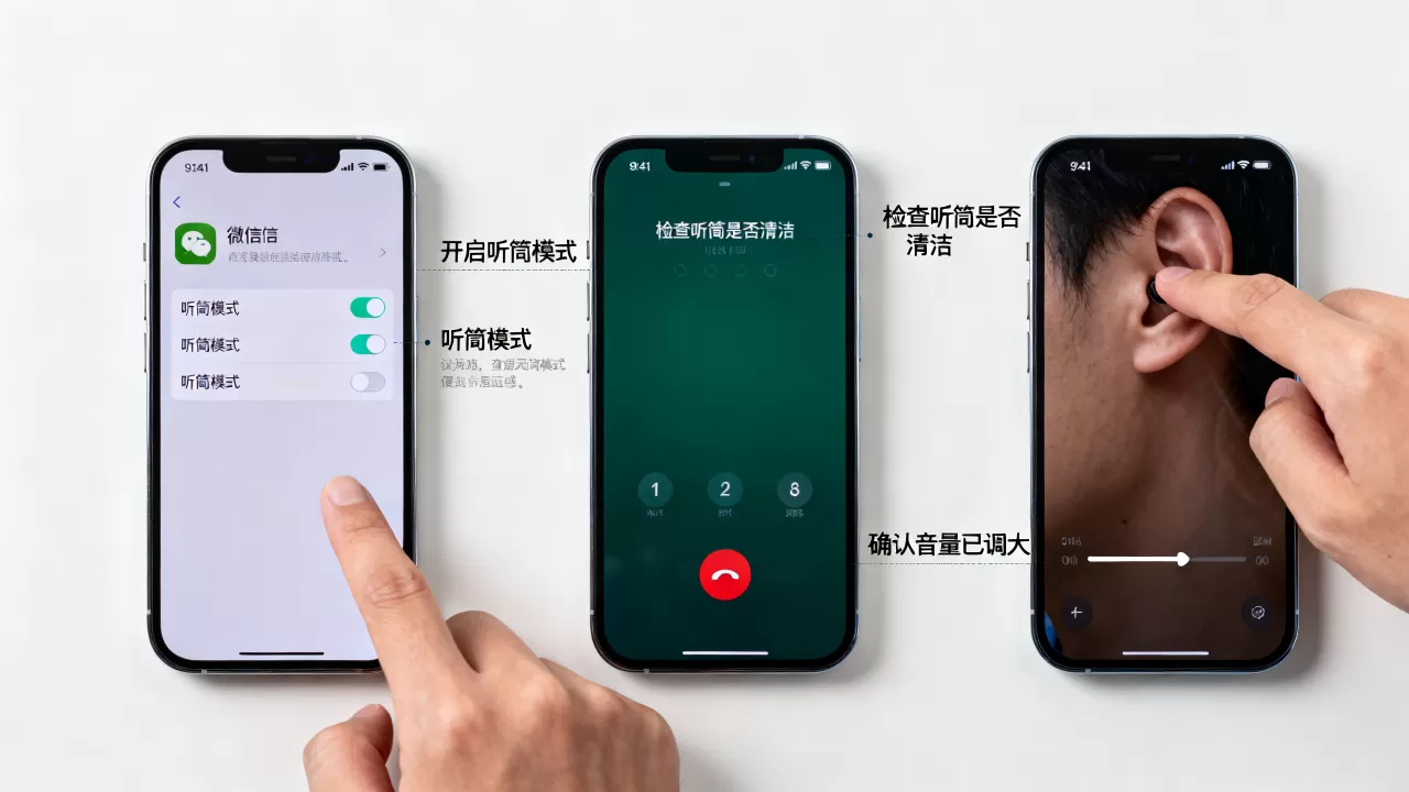 iPhone微信听筒模式怎么设置?,iPhone微信听筒模式没声音怎么办 iPhone微信听筒模式怎么设置?,iPhone微信听筒模式没声音怎么办