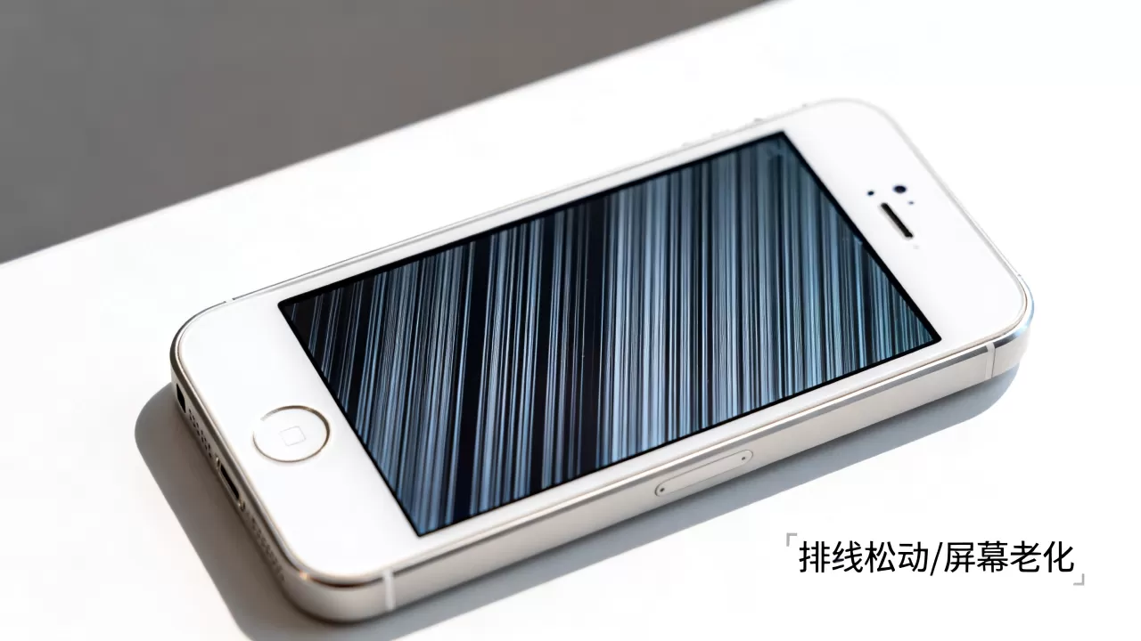 iphone5s屏幕出现竖纹怎么办,是什么原因? iphone5s屏幕出现竖纹怎么办,是什么原因?