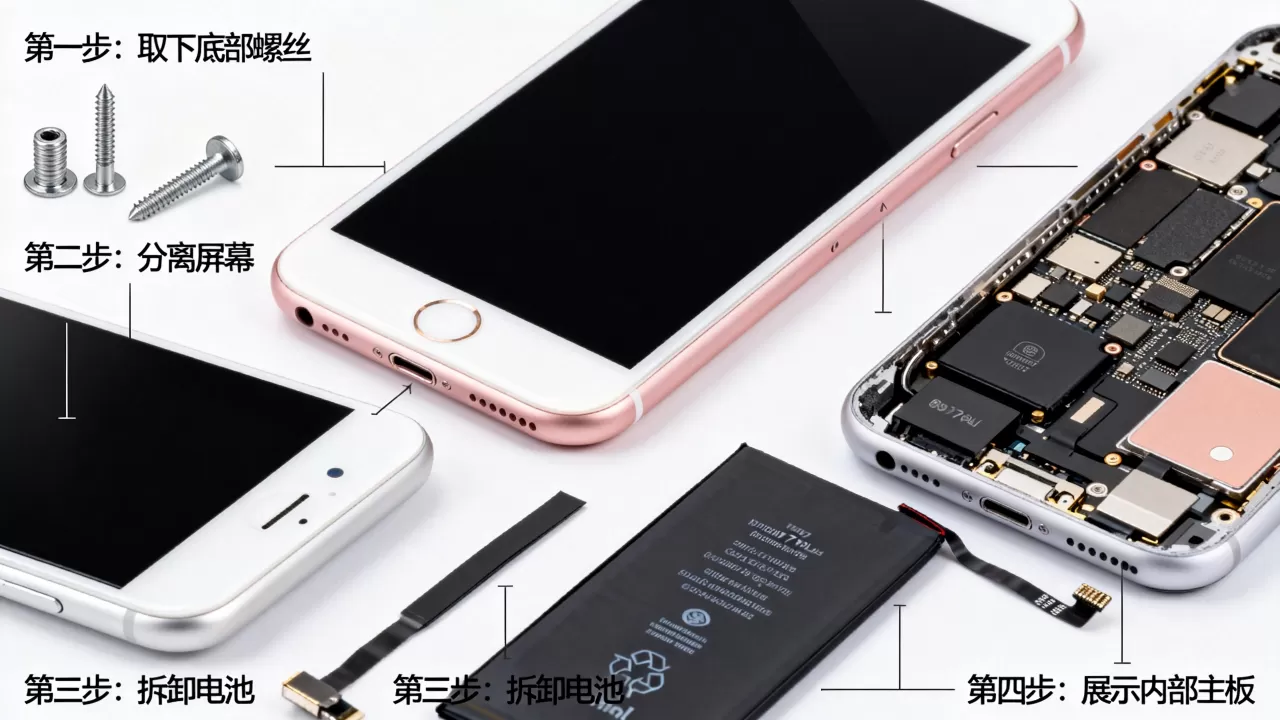 iPhone7plus怎么拆解，拆解步骤有哪些