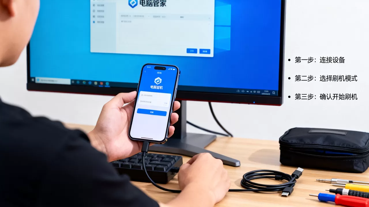 电脑管家可以刷机吗？刷机怎么操作详细教程