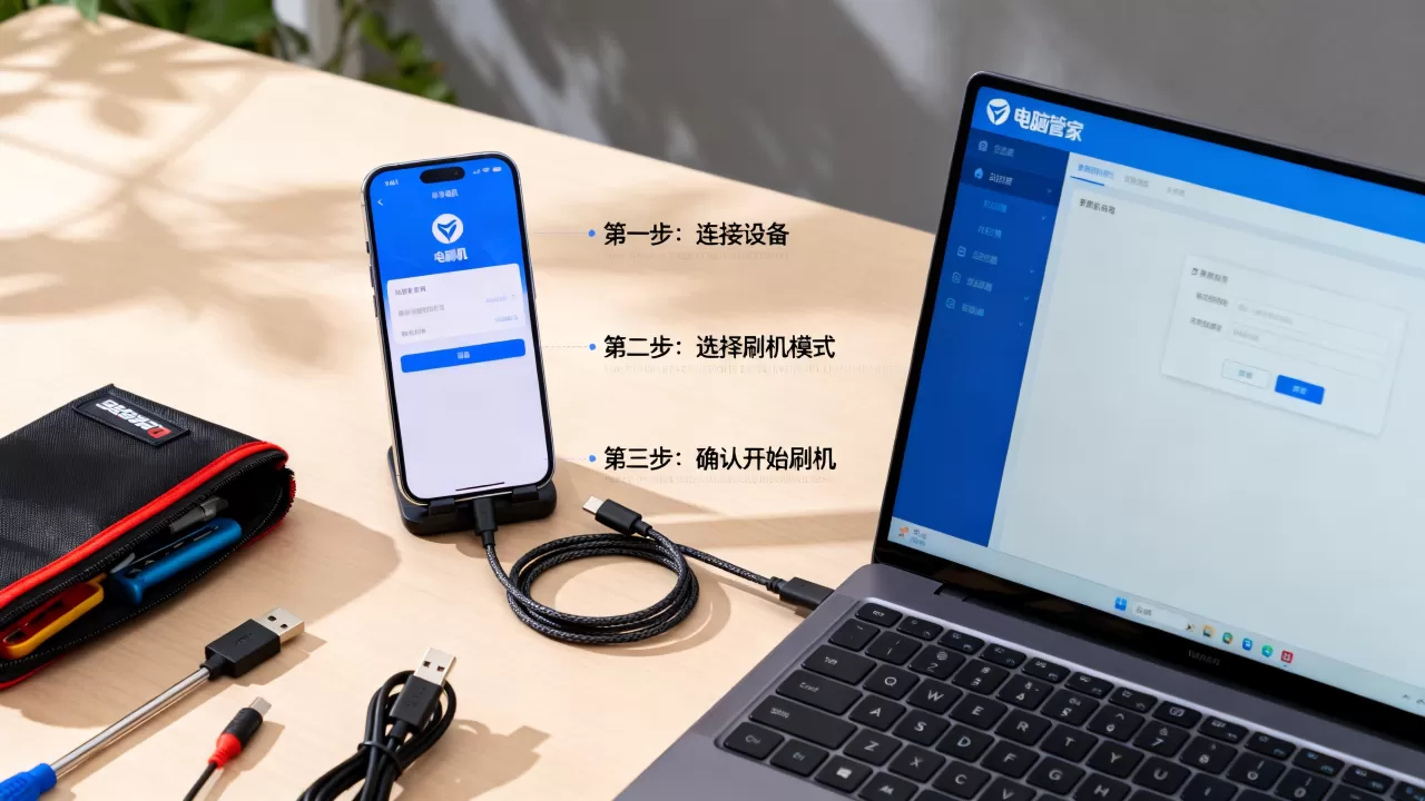 电脑管家可以刷机吗？刷机怎么操作详细教程