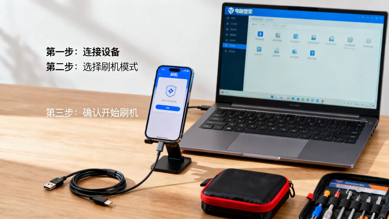 电脑管家可以刷机吗？刷机怎么操作详细教程