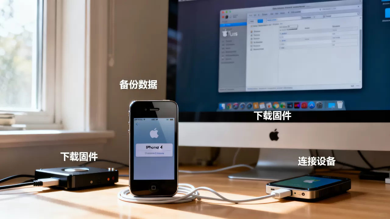 iPhone4怎么降系统，降系统后还能用吗？