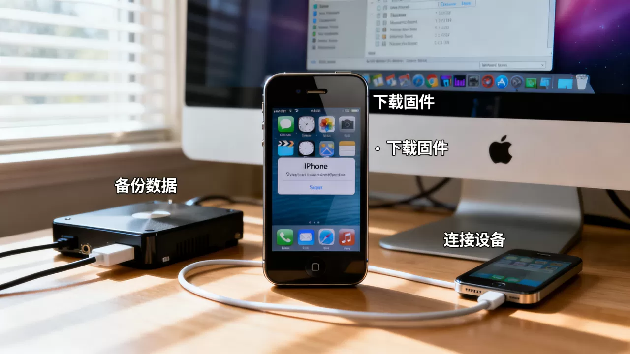 iPhone4怎么降系统，降系统后还能用吗？