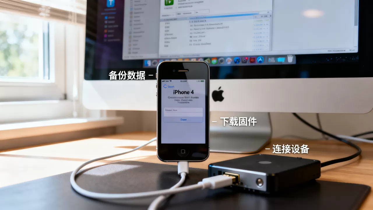 iPhone4怎么降系统，降系统后还能用吗？