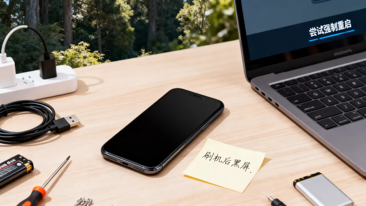 刷机精灵刷机后黑屏怎么办，手机黑屏无法开机怎么修复