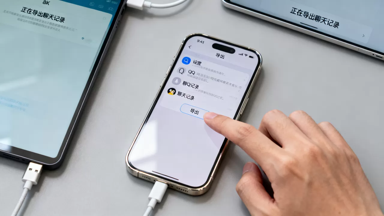 如何导出iPhone手机QQ聊天记录？，iphone手机qq记录导出