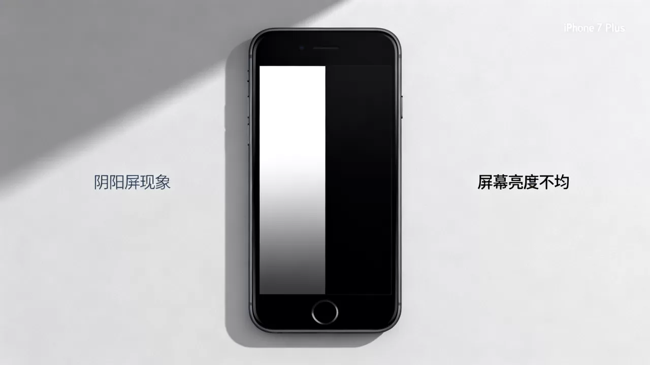iphone 7 plus 阴阳屏问题怎么解决？，iphone 7 plus 阴阳屏是什么原因引起的