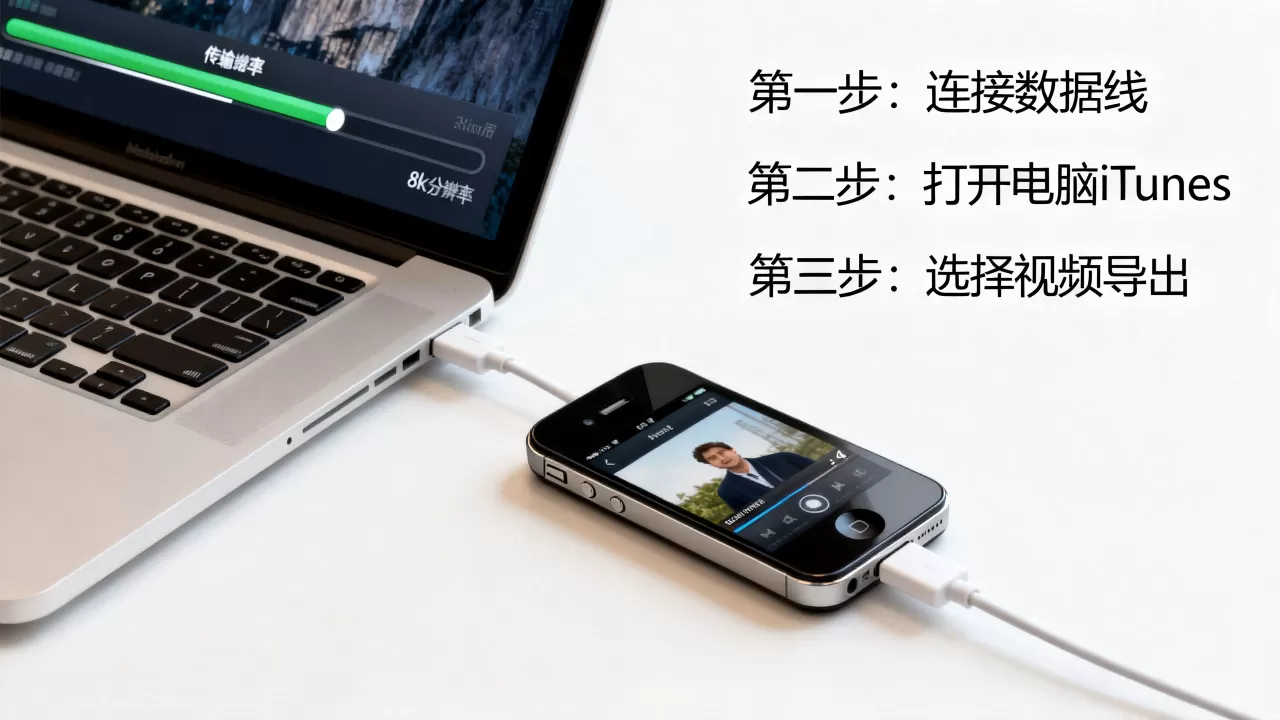 iphone4视频怎么传到电脑，苹果4代视频导出方法