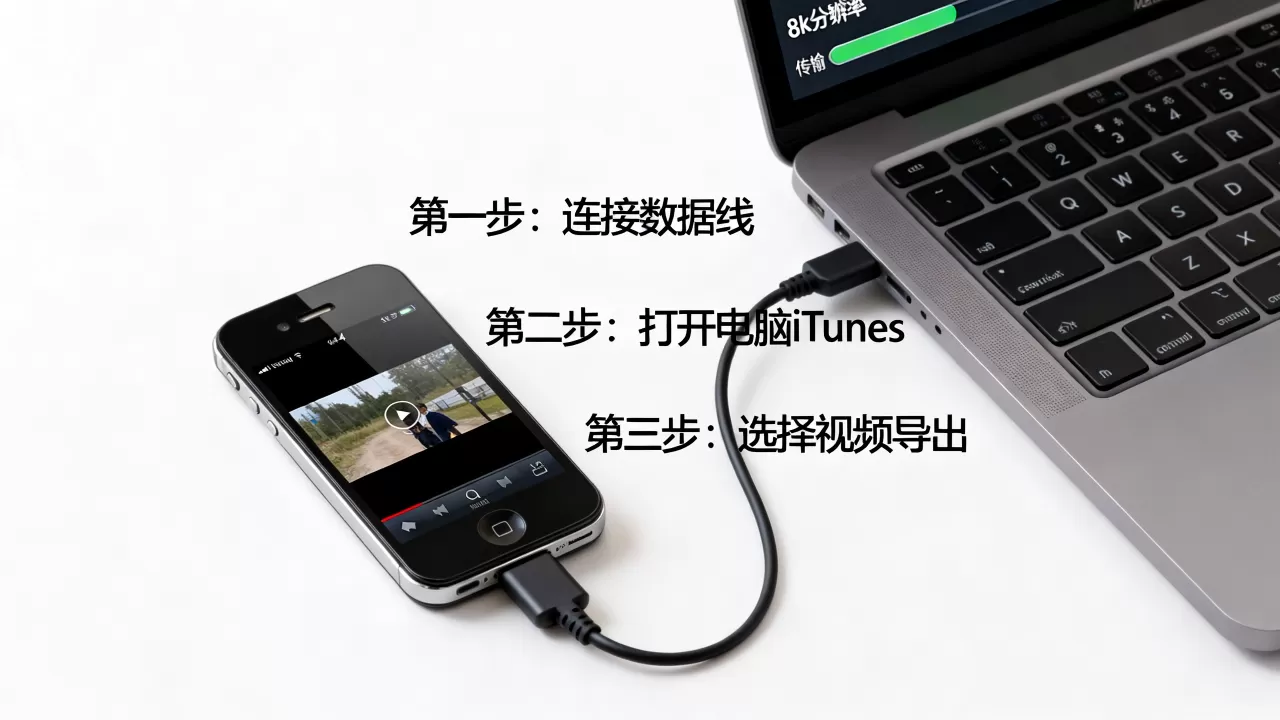 iphone4视频怎么传到电脑，苹果4代视频导出方法