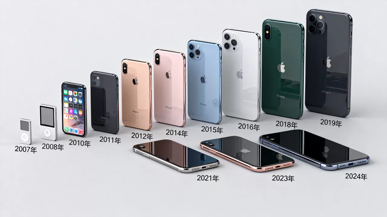 iPhone哪年出的，苹果手机各代产品分别是在哪一年推出的