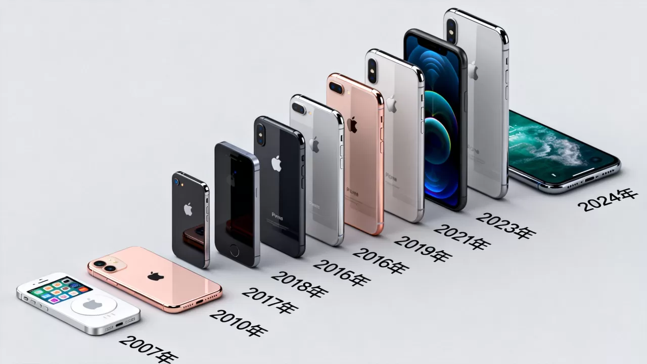 iPhone哪年出的，苹果手机各代产品分别是在哪一年推出的