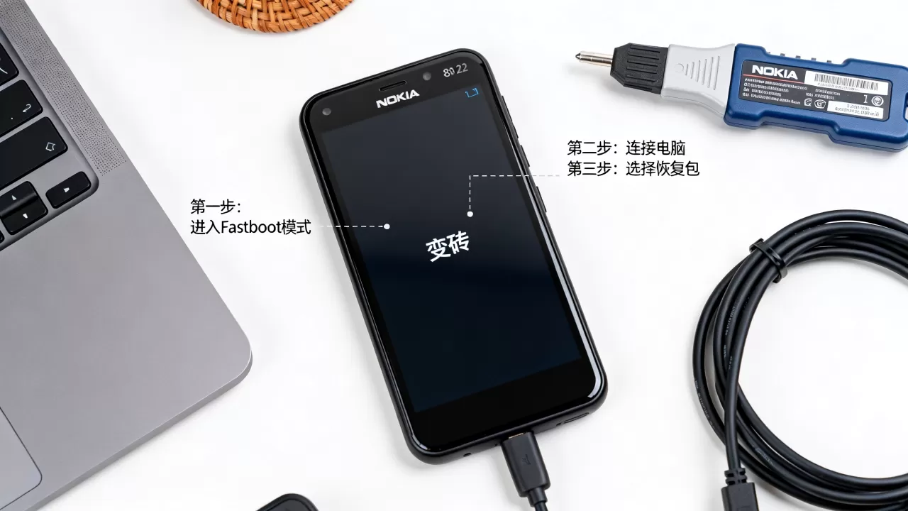 诺基亚822刷机失败变砖怎么办，刷机教程，手机恢复