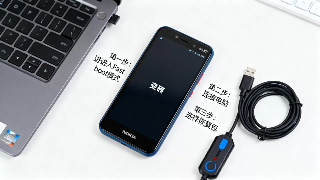 诺基亚822刷机失败变砖怎么办，刷机教程，手机恢复