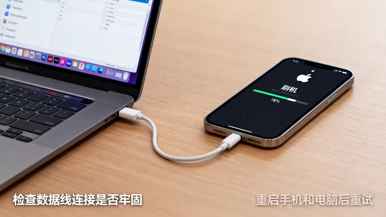 苹果刷机卡在18%怎么办，如何解决刷机失败问题？