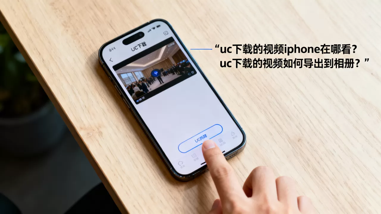 uc下载的视频iphone在哪看？，uc下载的视频如何导出到相册？