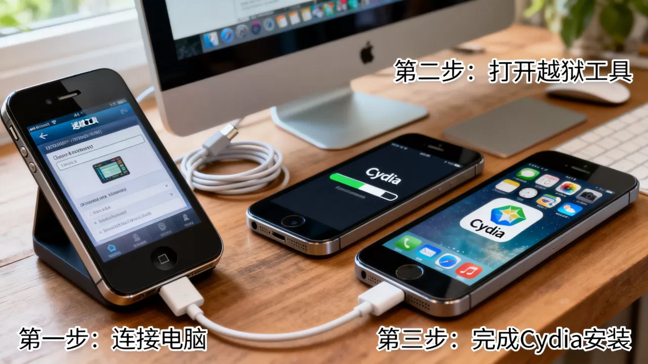 iPhone4越狱后Cydia怎么安装,越狱详细教程 iPhone4越狱后Cydia怎么安装,越狱详细教程