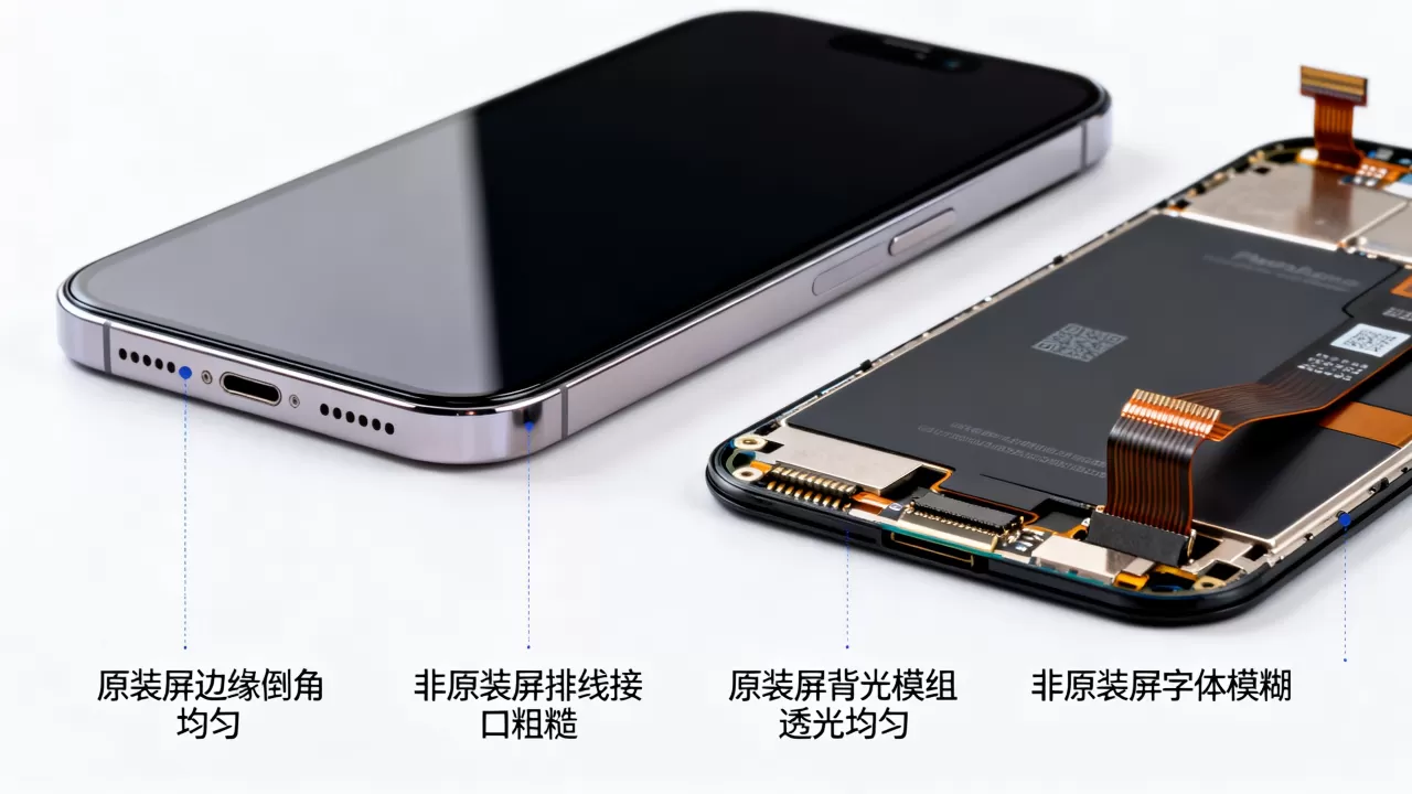 iPhone原厂屏幕怎么辨别真伪?如何鉴别原装屏 iPhone原厂屏幕怎么辨别真伪?如何鉴别原装屏