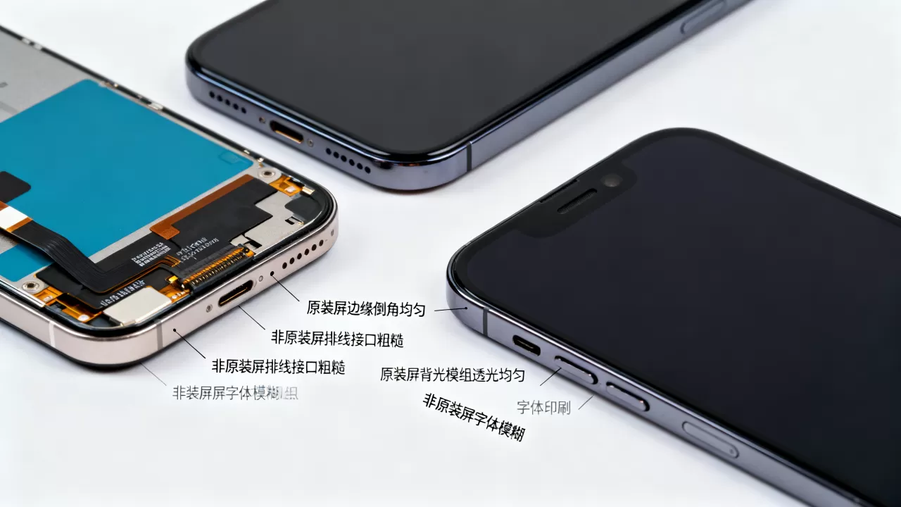 iPhone原厂屏幕怎么辨别真伪?如何鉴别原装屏 iPhone原厂屏幕怎么辨别真伪?如何鉴别原装屏
