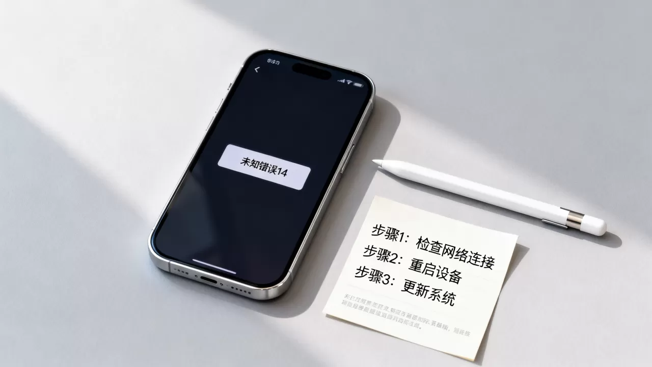 iPhone未知错误14怎么解决,修复步骤详解,未知错误14原因 iPhone未知错误14怎么解决,修复步骤详解,未知错误14原因