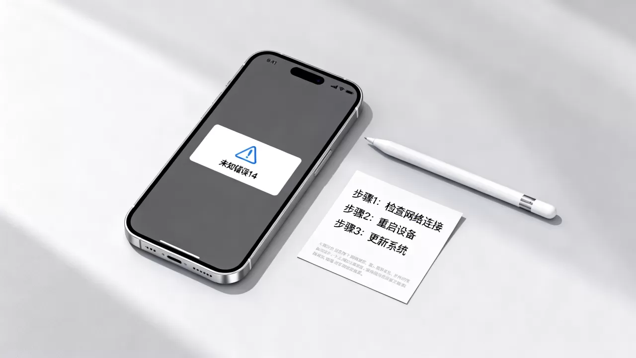 iPhone未知错误14怎么解决,修复步骤详解,未知错误14原因 iPhone未知错误14怎么解决,修复步骤详解,未知错误14原因