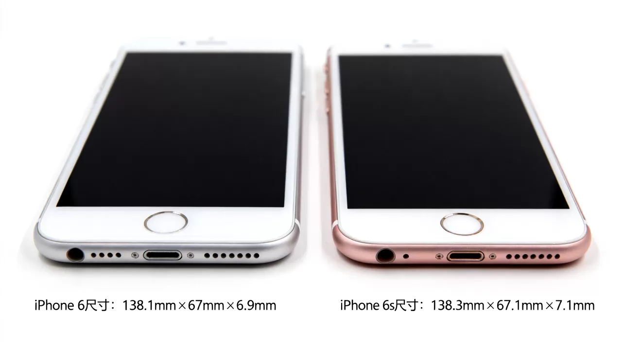 iphone6s比iphone6大吗，6s和6尺寸哪个大