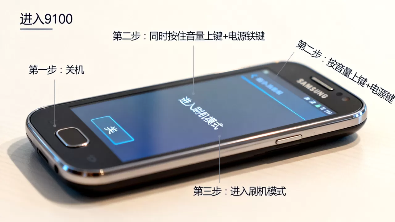 三星9100怎么进入刷机模式，三星9100刷机模式怎么设置