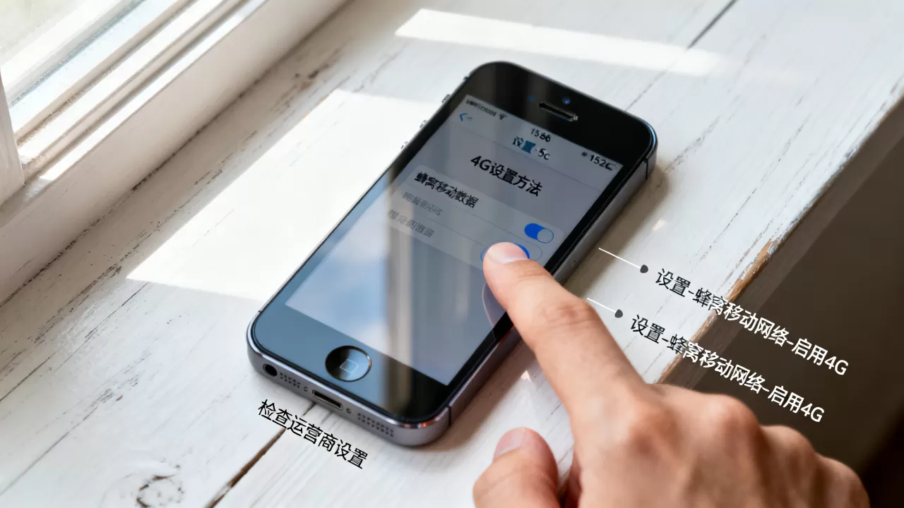 iphone5c 1526 4g能用吗？，4g设置方法