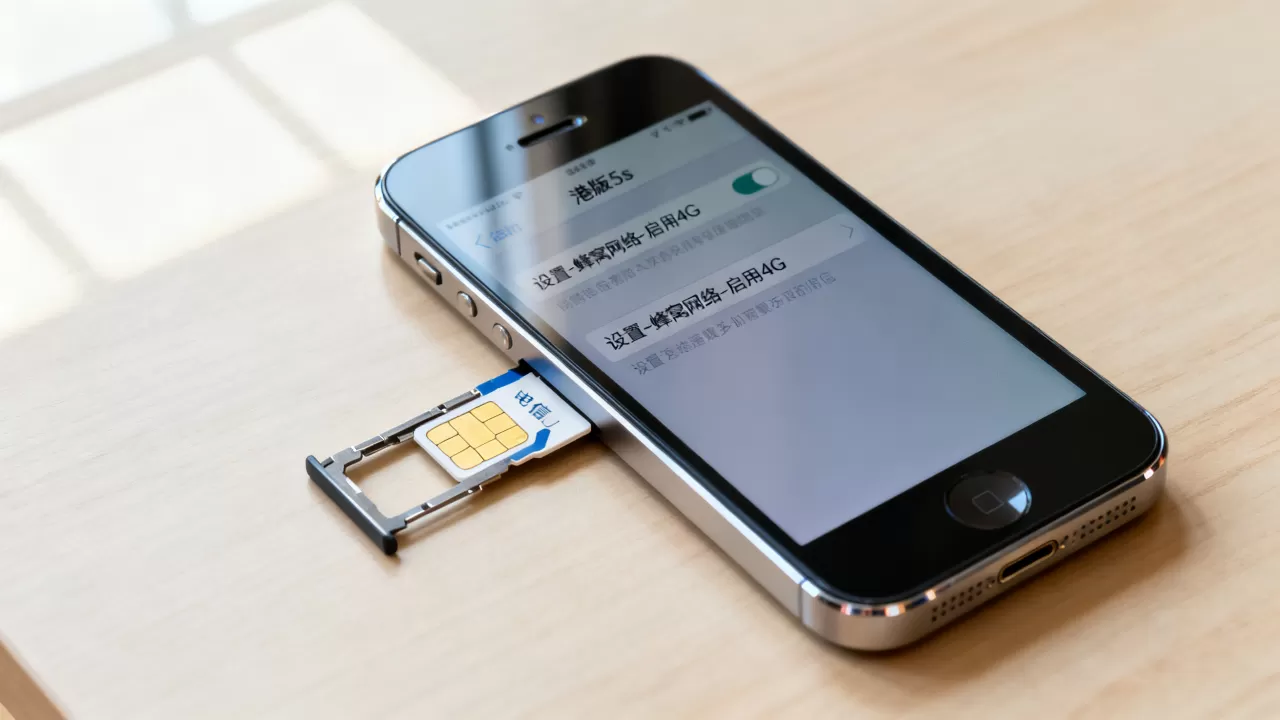 港版iphone5s电信卡能用吗，怎么设置