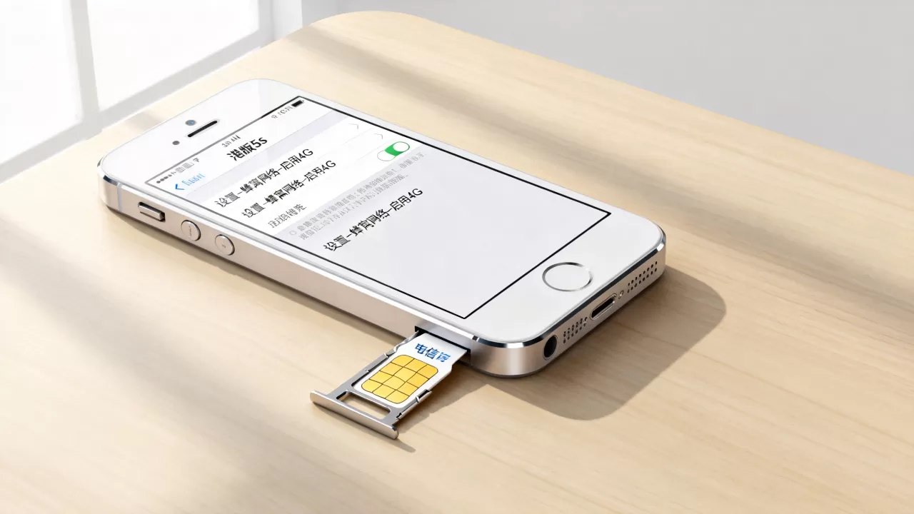 港版iphone5s电信卡能用吗，怎么设置