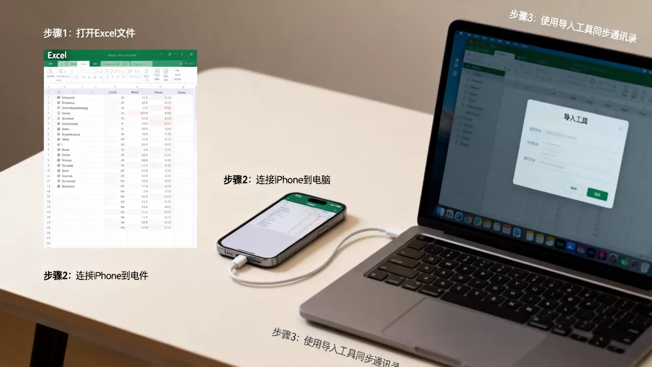 怎么把excel通讯录导入iphone？，excel通讯录导入iphone详细怎么操作步骤