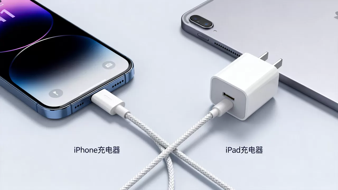 iphone ipad充电器通用吗，苹果手机平板充电器通用吗