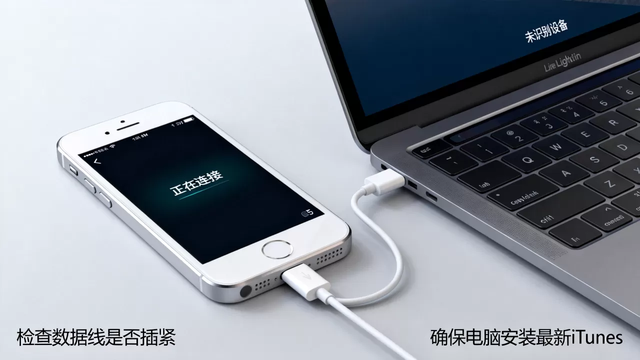 iphone5与电脑怎么连接，iphone5连电脑失败怎么办