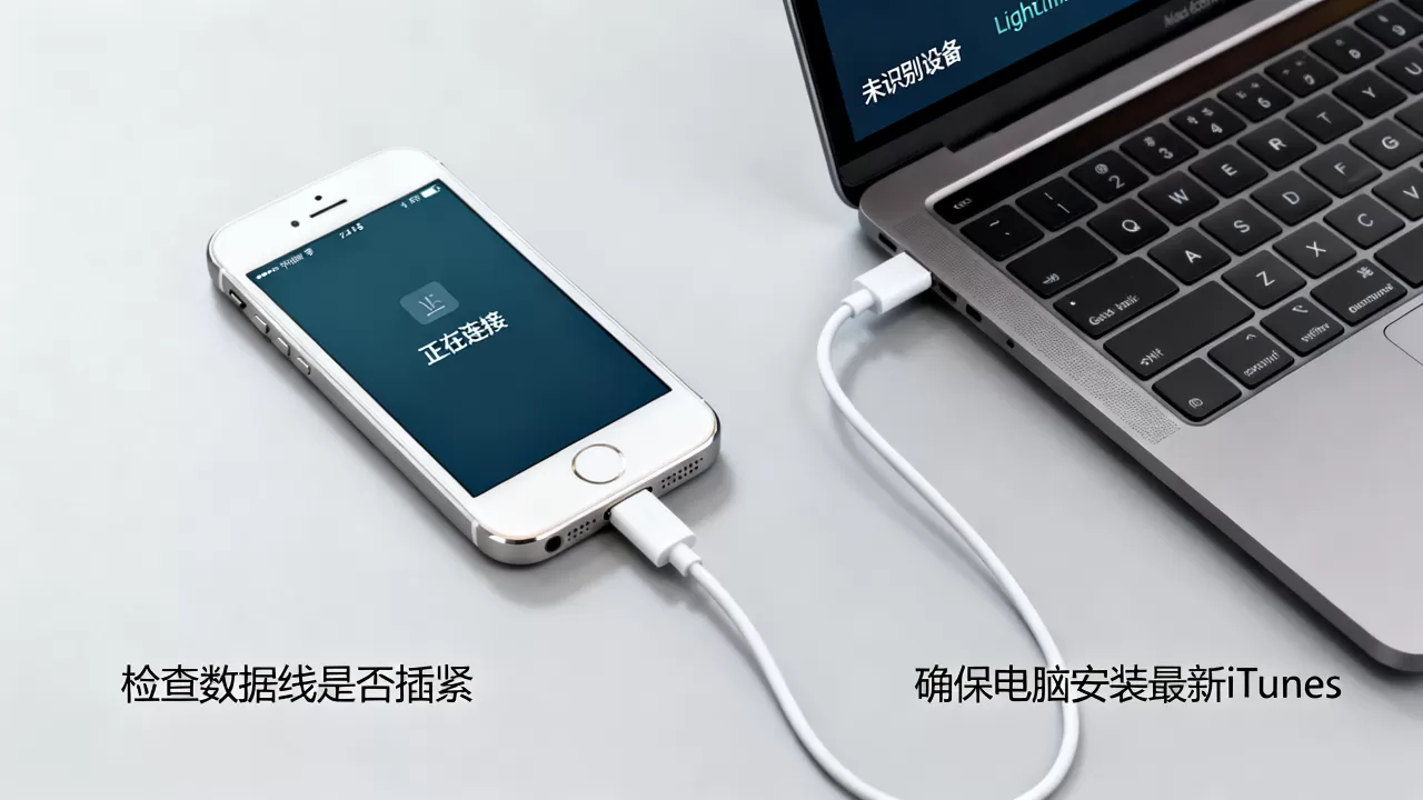 iphone5与电脑怎么连接，iphone5连电脑失败怎么办