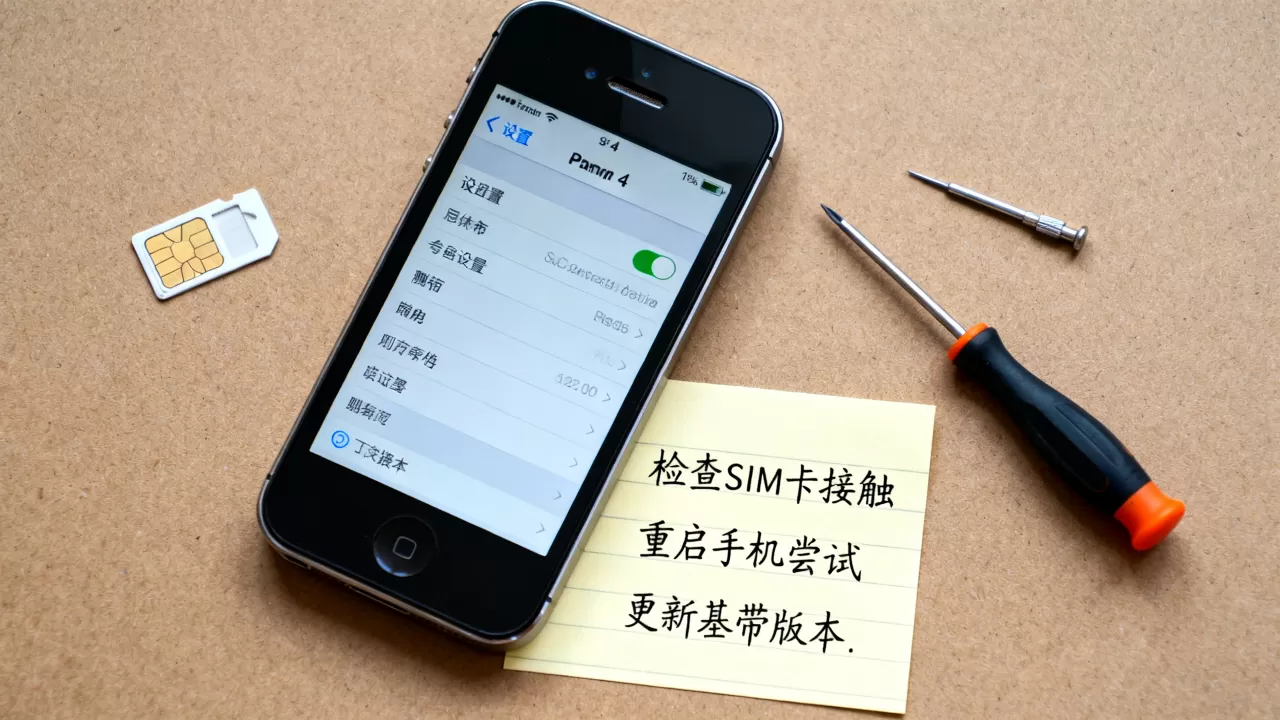 苹果4刷机后无服务怎么解决？，苹果4刷机无服务原因