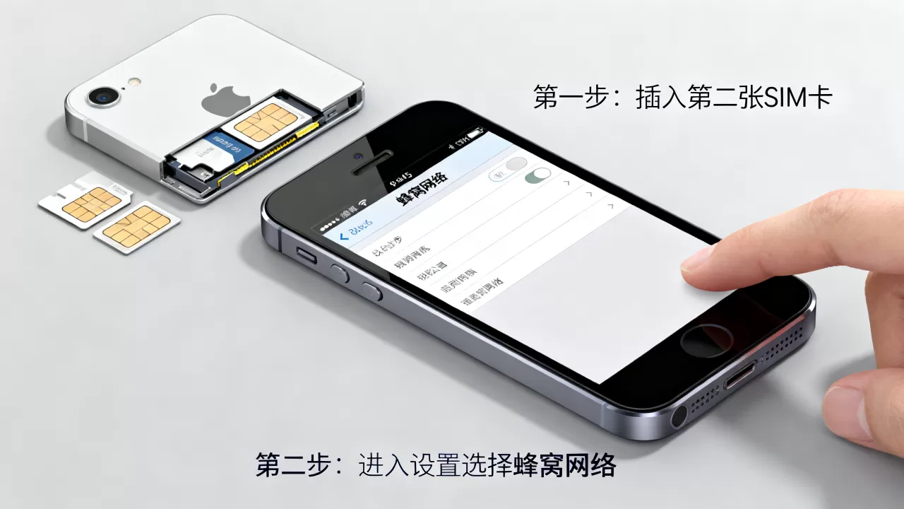 iphone5双卡双待怎么设置？, iphone5双卡双待怎么用？