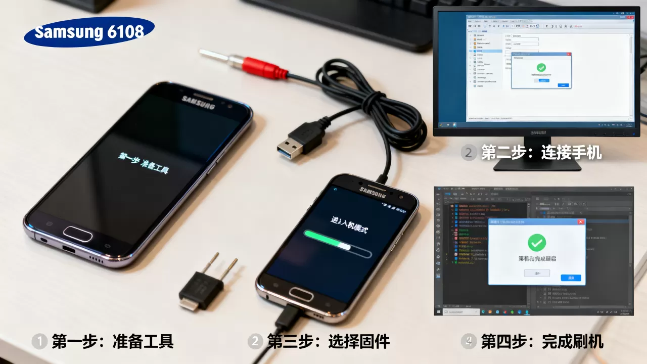 三星6108怎么刷机最简单？，三星6108刷机详细步骤教程