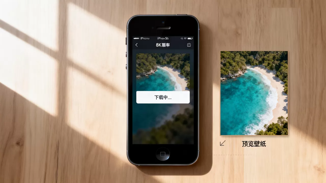 iphone5s壁纸下载有哪些方法？，iphone5s壁纸怎么下载