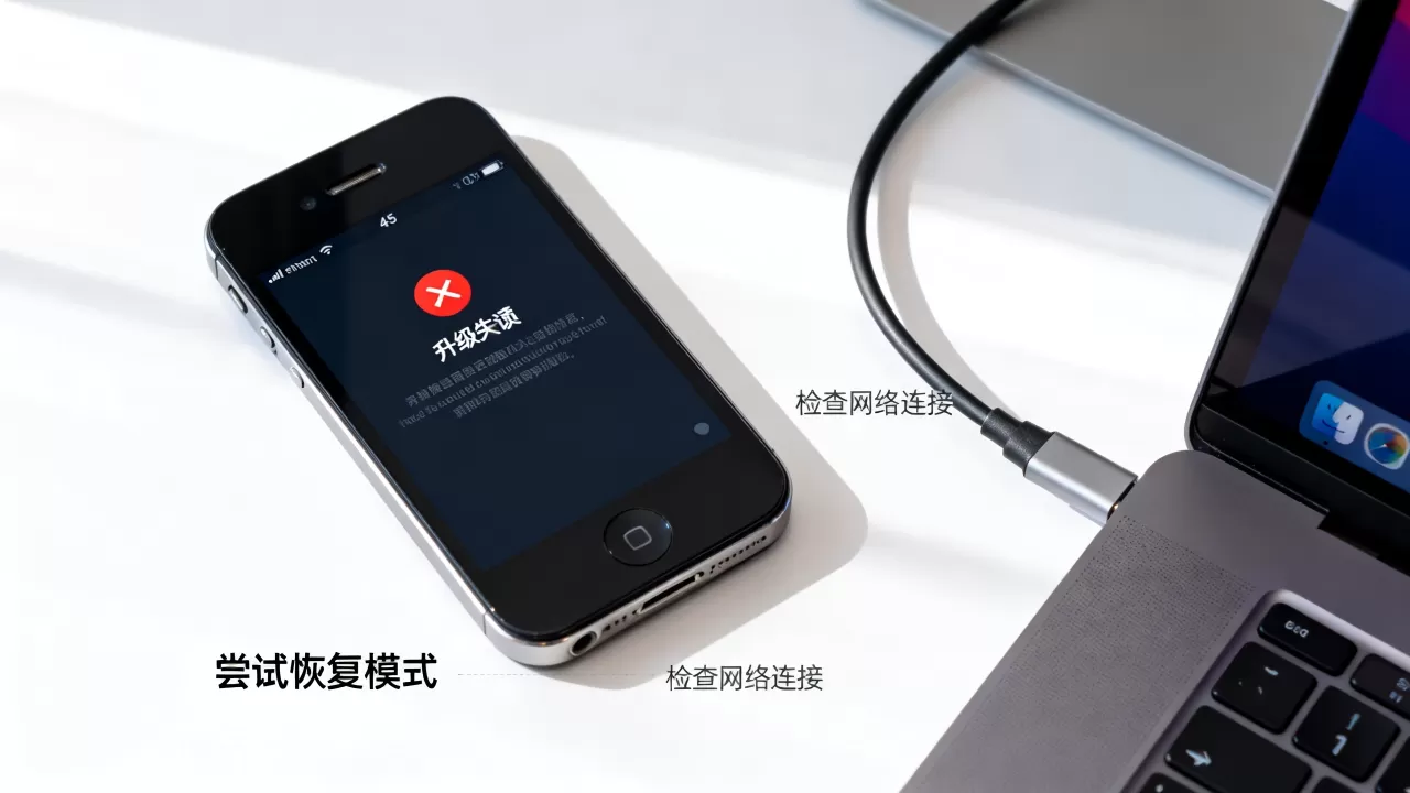 iPhone4s升级失败怎么办，iPhone4s升级失败如何解决